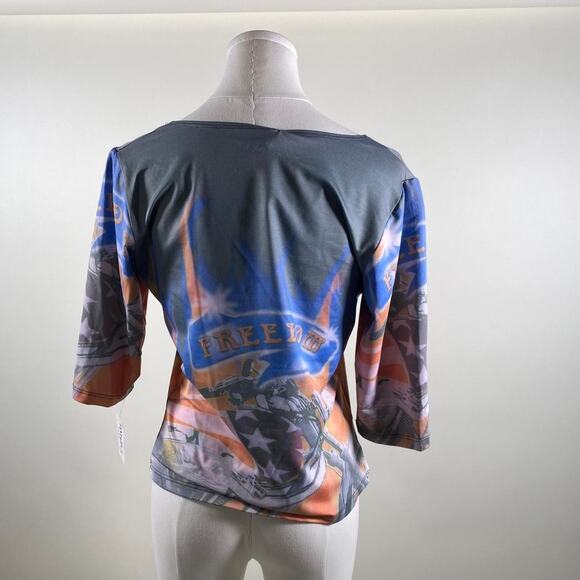 Vintage y2k america printed top - Picture 3 of 5